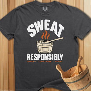 Sweat Responsibly T-Shirt - Pepper