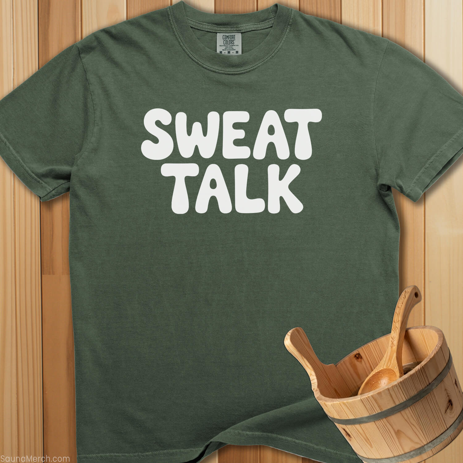 Sweat Talk T-Shirt - Moss