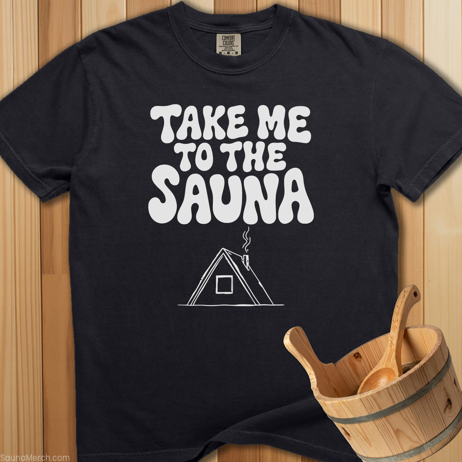 Take Me To The Sauna T-Shirt - Black
