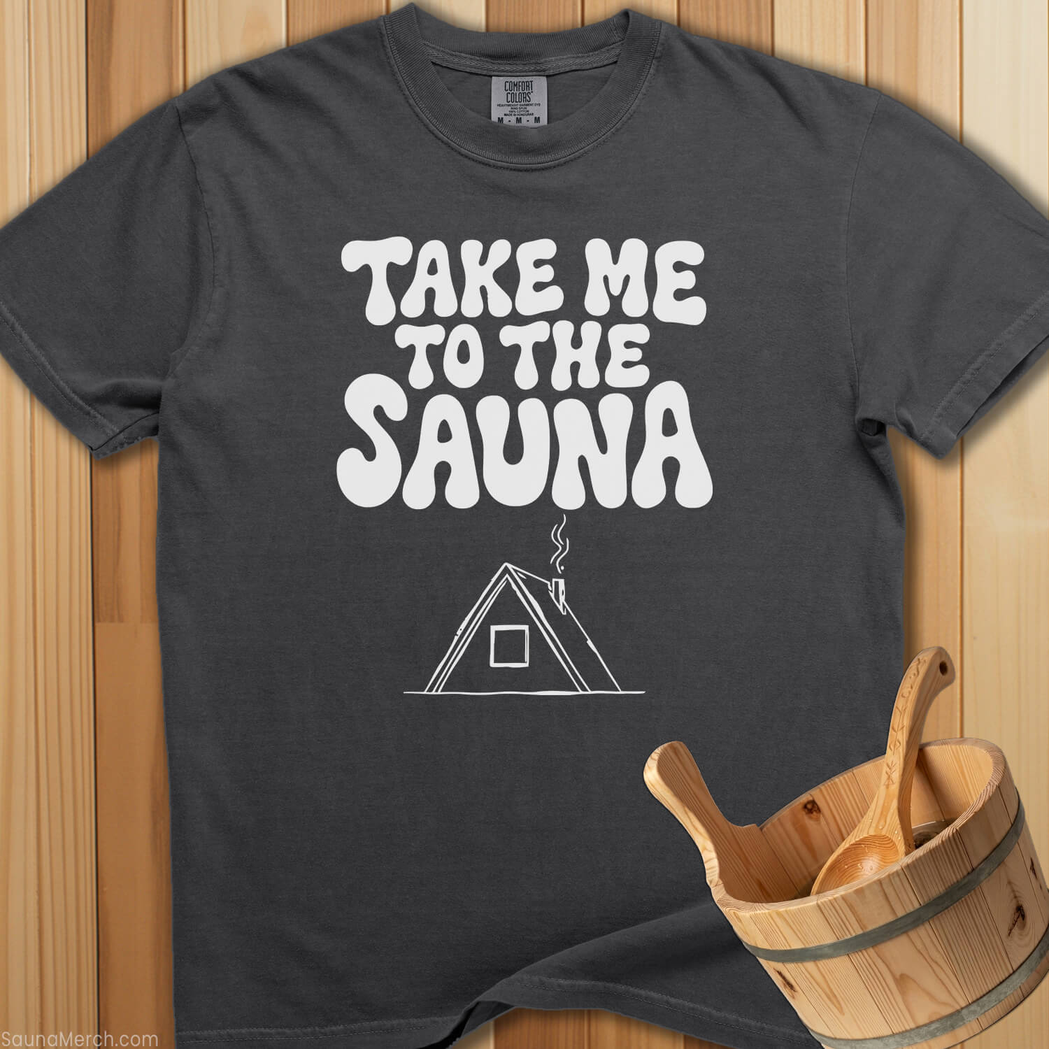 Take Me To The Sauna T-Shirt - Pepper