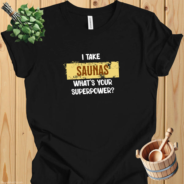 "Sauna Superpower" Tee - Flaunt Your Steamy Strength