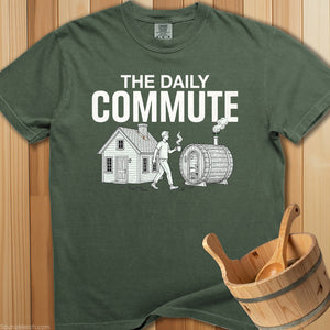 The Daily Commute Sauna T-Shirt - SaunaMerch