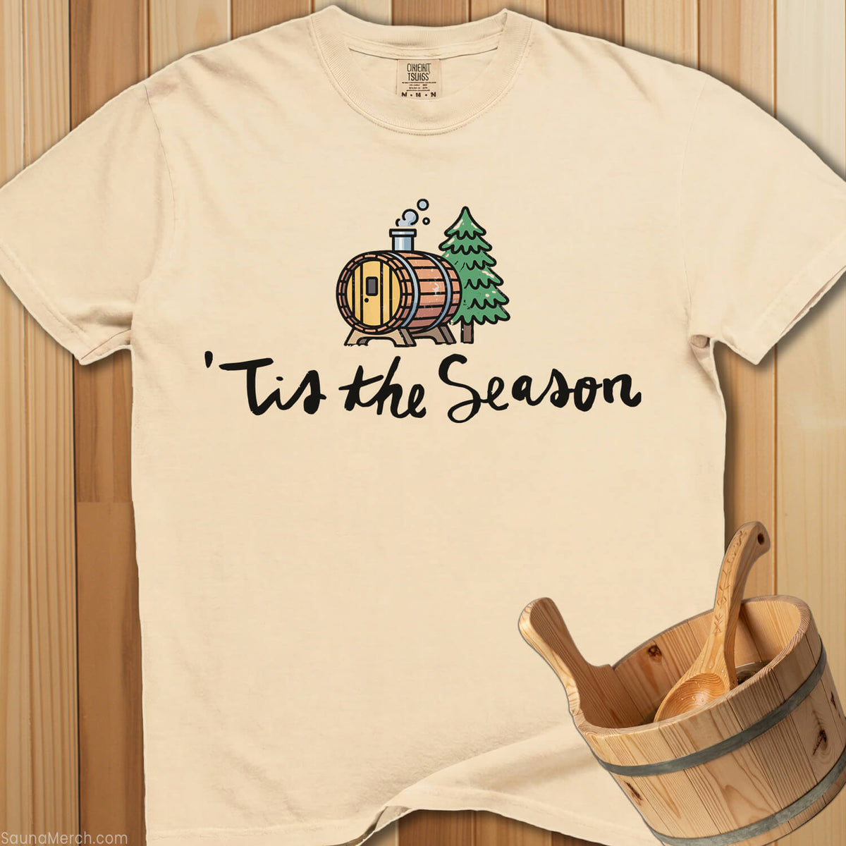 Tis The Season Sauna T-Shirt - Ivory