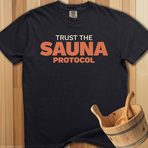 Trust The Sauna Protocol T-Shirt - Black