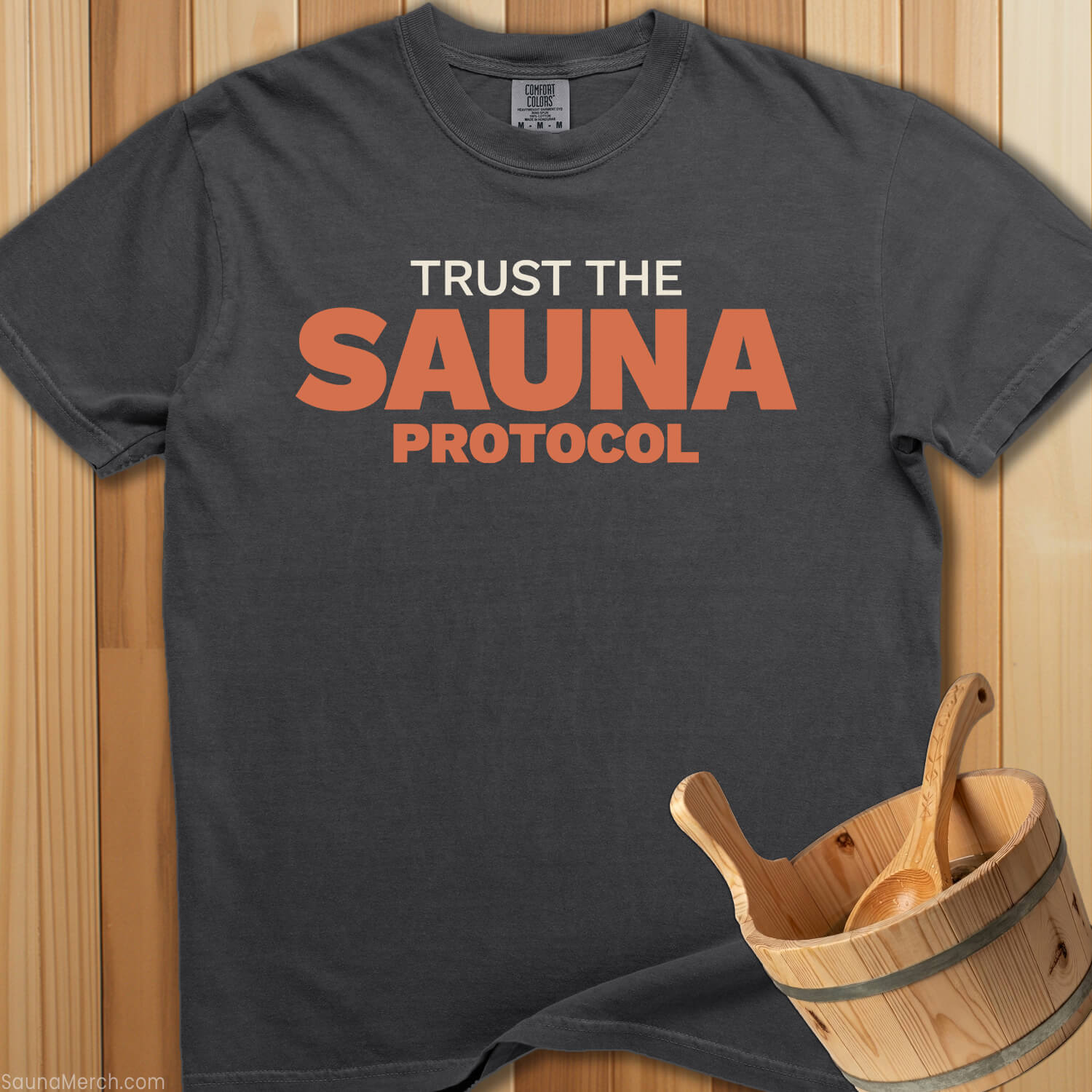 Trust The Sauna Protocol T-Shirt - Pepper