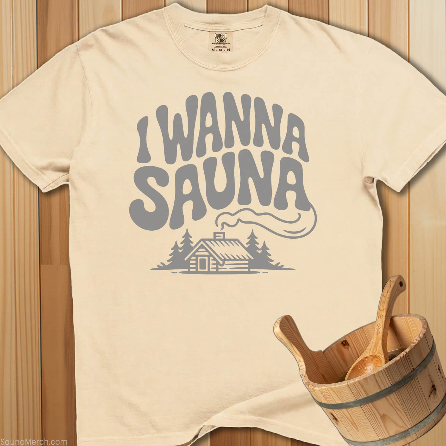 Wanna Sauna T-Shirt - SaunaMerch