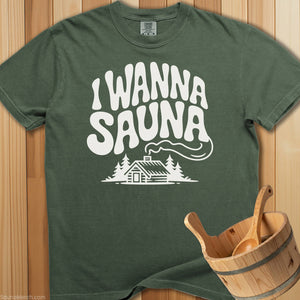 Wanna Sauna T-Shirt - SaunaMerch