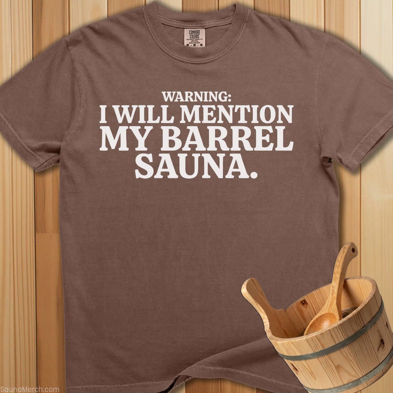 Warning I Will Mention My Barrel T-Shirt - Espresso