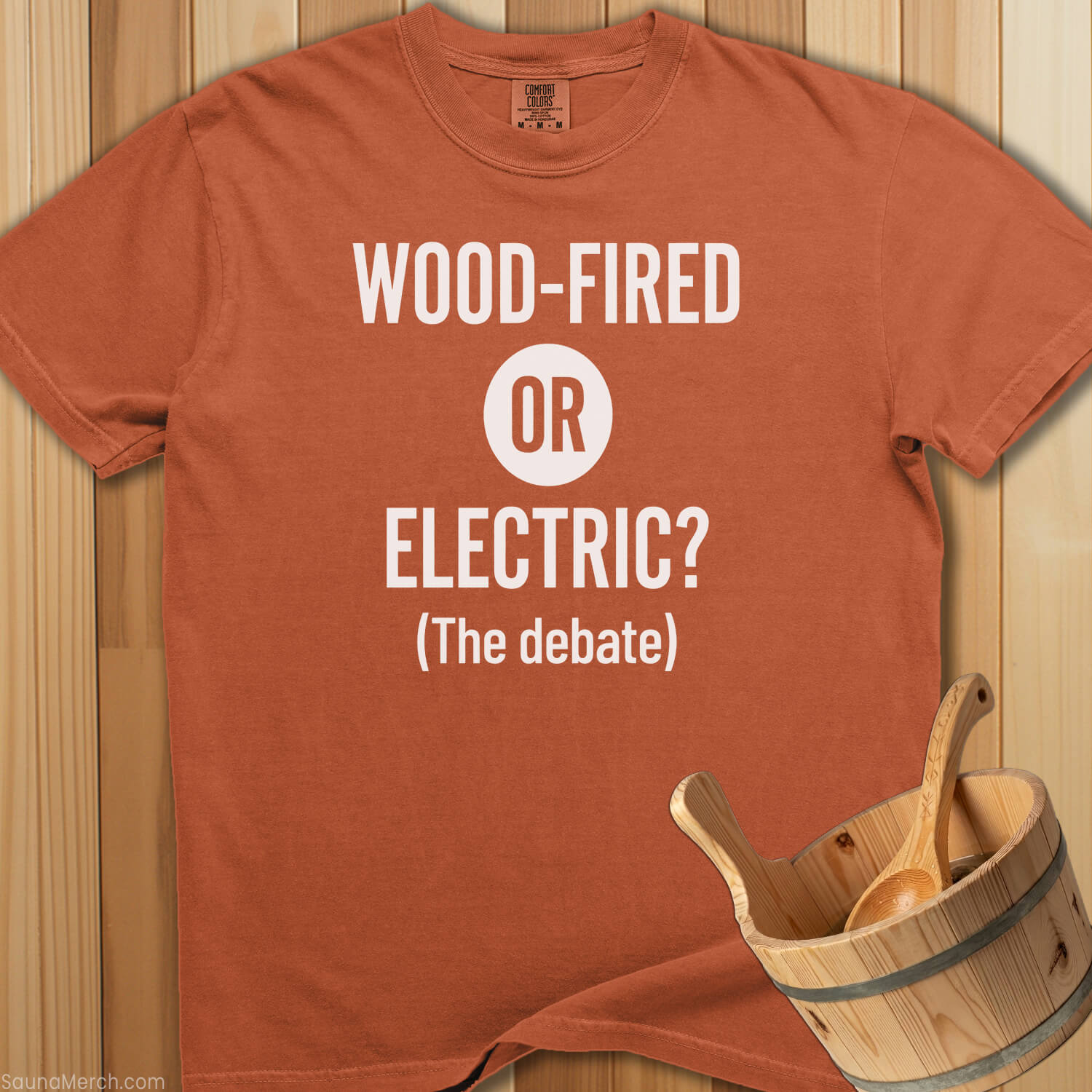 Wood Fired or Electric Debate T-Shirt - Yam