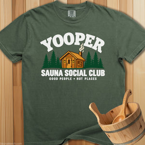 Yooper Sauna Social Club T-Shirt - SaunaMerch